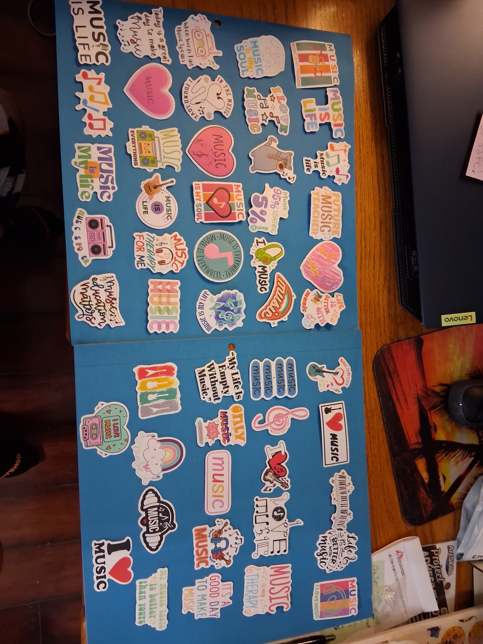 Sticker Pack — 42C Music Quotes (50+ stickers)